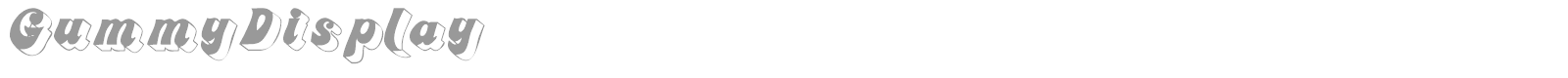 GummyDisplay font preview